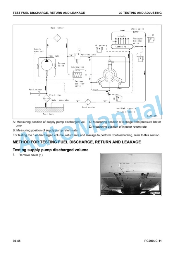Alternative view of Komatsu PC290LC-11 Hydraulic Excavator Shop Manual SEN06759-01