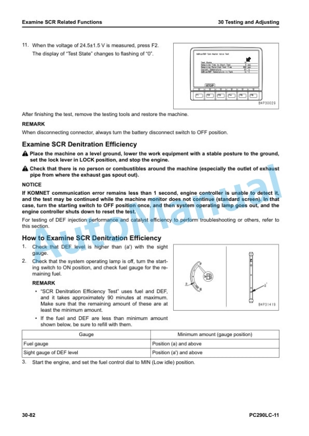 Alternative view of Komatsu PC290LC-11 Hydraulic Excavator Shop Manual SEN06808-08