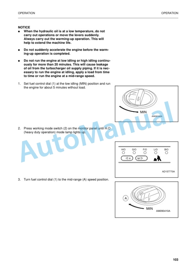 Komatsu PC290LC-6K, PC290NLC-6K Hydraulic Excavator Operation and Maintenance Manual EEAM010303 3 Komatsu PC290LC-6K, PC290NLC-6K Hydraulic Excavator Operation and Maintenance Manual EEAM010303 - Image 3