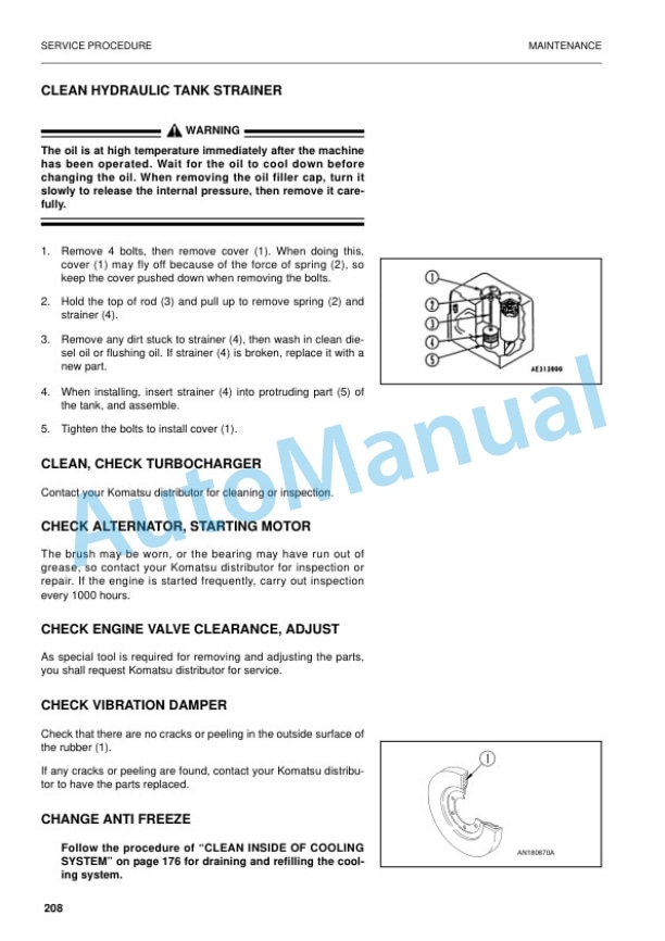 Komatsu PC290LC-6K, PC290NLC-6K Hydraulic Excavator Operation and Maintenance Manual EEAM010303 5 Komatsu PC290LC-6K, PC290NLC-6K Hydraulic Excavator Operation and Maintenance Manual EEAM010303 - Image 5