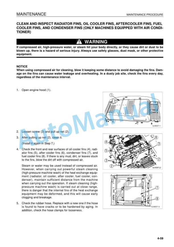 Komatsu PC290LC-8, PC290NLC-8 Hydraulic Excavator Operation and Maintenance Manual UEAM005100 5 Komatsu PC290LC-8, PC290NLC-8 Hydraulic Excavator Operation and Maintenance Manual UEAM005100 - Image 5