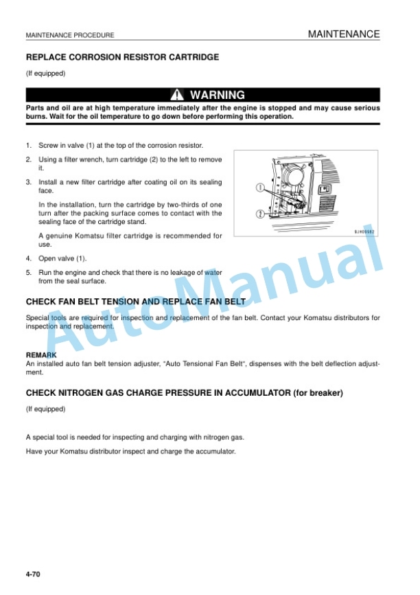 Komatsu PC290LC-8, PC290NLC-8 Hydraulic Excavator Operation and Maintenance Manual UEAM006100 5 Komatsu PC290LC-8, PC290NLC-8 Hydraulic Excavator Operation and Maintenance Manual UEAM006100 - Image 5