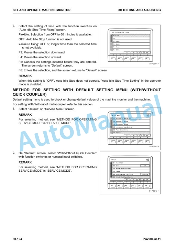 Alternative view of Komatsu PC290LCi-11 Hydraulic Excavator Shop Manual CEBM034200