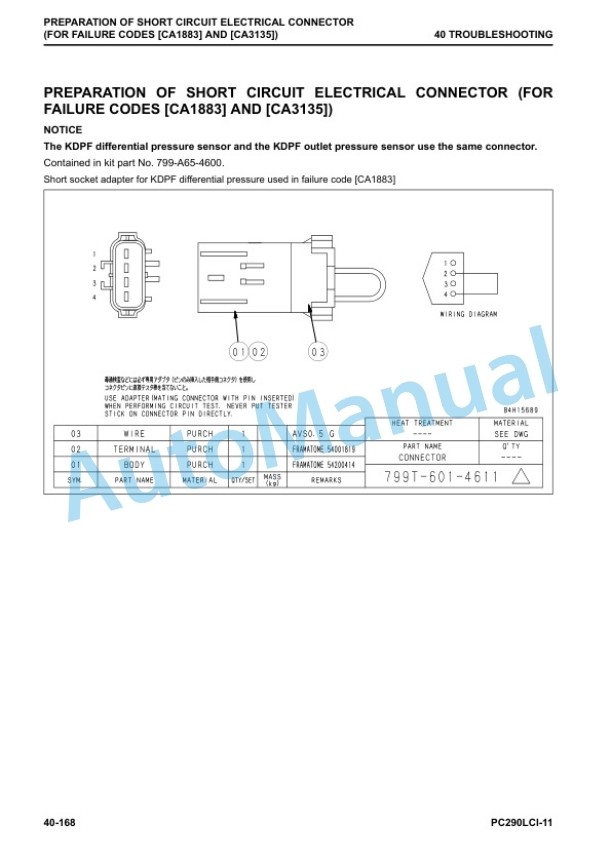Komatsu PC290LCI-11 Hydraulic Excavator Shop Manual SEN06726-00 3 Komatsu PC290LCI-11 Hydraulic Excavator Shop Manual SEN06726-00 - Image 3