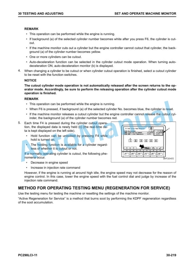 Alternative view of Komatsu PC290LCI-11 Hydraulic Excavator Shop Manual SEN06881-00