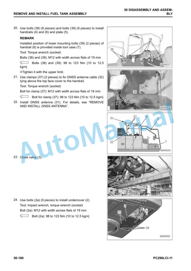 Komatsu PC290LCi-11 Hydraulic Excavator Shop Manual SEN06881-05 5 Komatsu PC290LCi-11 Hydraulic Excavator Shop Manual SEN06881-05 - Image 5
