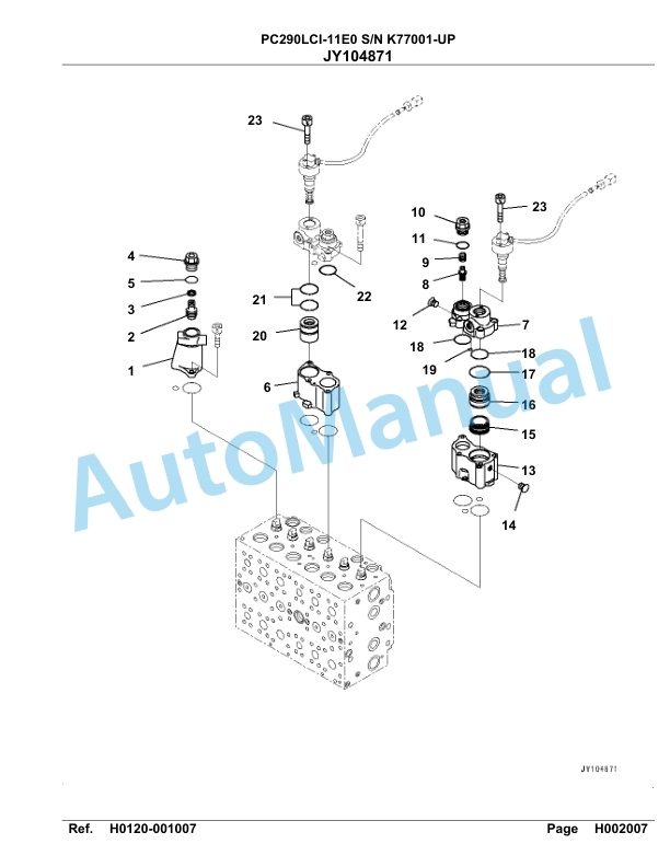 Komatsu PC290LCI-11E0 Hydraulic Excavator Parts Manual PC00088U 2 Komatsu PC290LCI-11E0 Hydraulic Excavator Parts Manual PC00088U-2