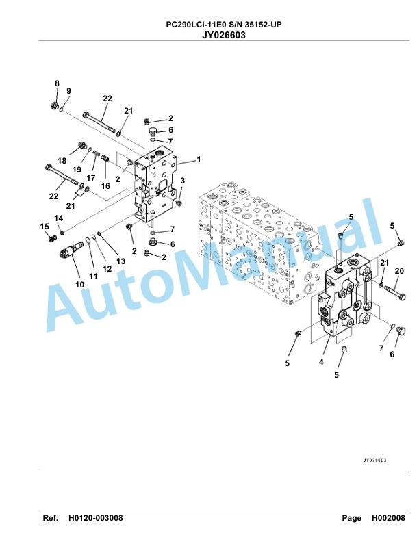 Komatsu PC290LCI-11E0 Hydraulic Excavator Parts Manual PC00090U 2 Komatsu PC290LCI-11E0 Hydraulic Excavator Parts Manual PC00090U-2