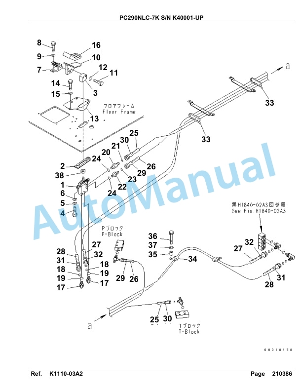 Komatsu PC290NLC-7K Hydraulic Excavator Parts Manual SAA6D15U 3 Komatsu PC290NLC-7K Hydraulic Excavator Parts Manual SAA6D15U-3