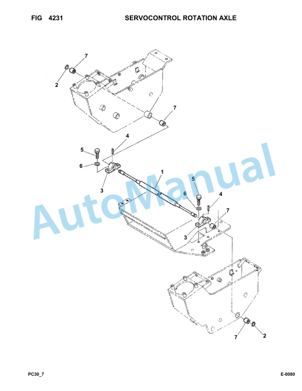 Komatsu PC30-7 Hydraulic Excavator Parts Manual F10001-UP 3 Komatsu PC30-7 Hydraulic Excavator Parts Manual F10001-UP-3