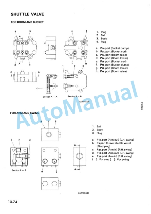 Alternative view of Komatsu PC300-5 Custom, PC400-5 Custom Hydraulic Excavator Shop Manual SEBM0207C503
