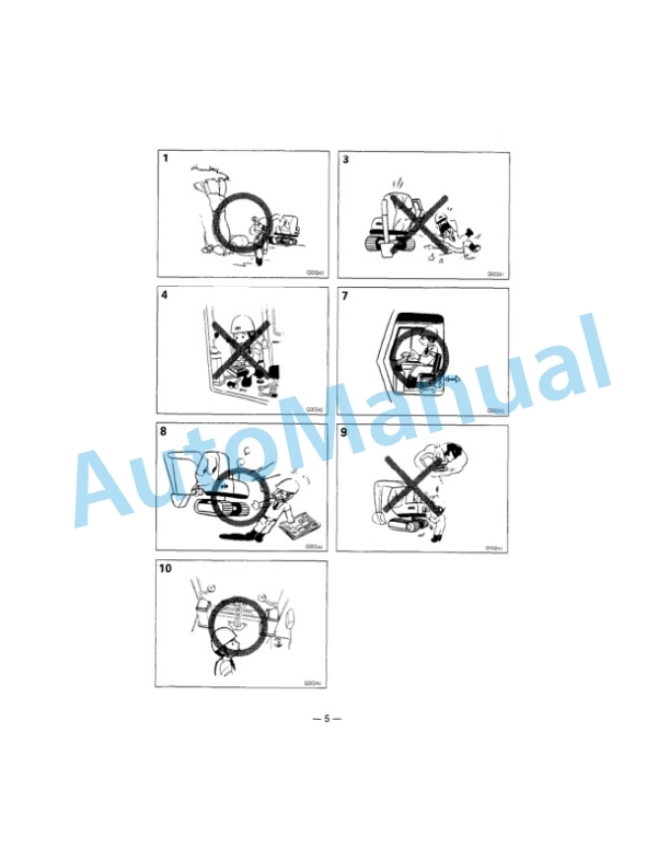Komatsu PC300-5, PC300LC-5 Hydraulic Excavator Operation and Maintenance Manual SEAM02070501 5 Komatsu PC300-5, PC300LC-5 Hydraulic Excavator Operation and Maintenance Manual SEAM02070501 - Image 5