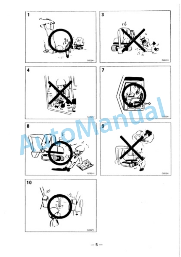 Komatsu PC300-5, PC300LC-5 Hydraulic Excavator Operation and Maintenance Manual SEAM02070504 5 Komatsu PC300-5, PC300LC-5 Hydraulic Excavator Operation and Maintenance Manual SEAM02070504 - Image 5