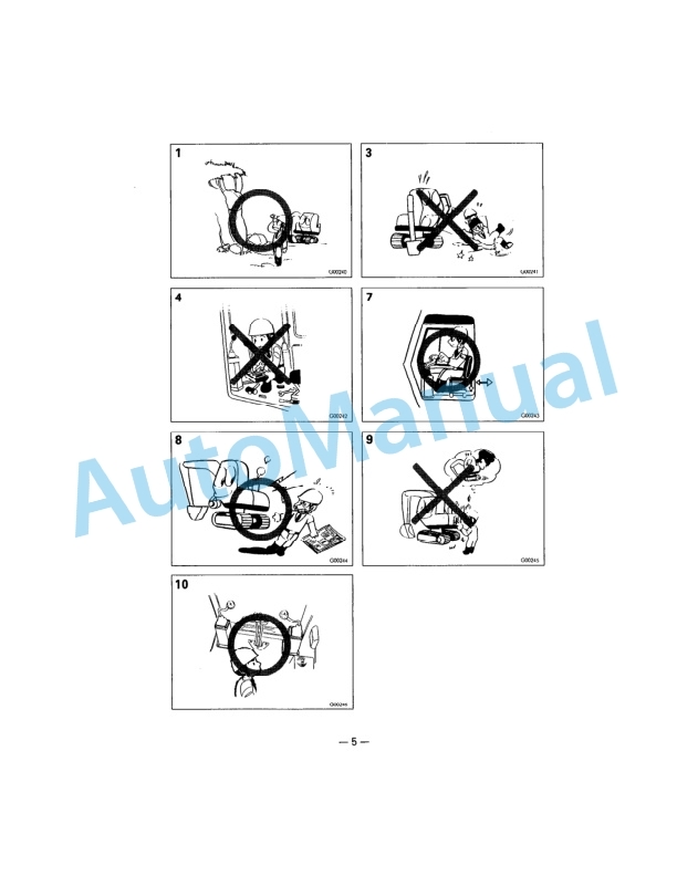 Komatsu PC300-5, PC300LC-5, PC300LC-5K, PC300-5 Mighty, PC300LC-5 Mighty, PC300HD-5 Hydraulic Excavator Operation and Maintenance Manual CEAM207074 5 Komatsu PC300-5, PC300LC-5, PC300LC-5K, PC300-5 Mighty, PC300LC-5 Mighty, PC300HD-5 Hydraulic Excavator Operation and Maintenance Manual CEAM207074 - Image 5