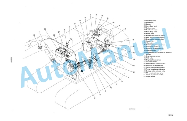 Alternative view of Komatsu PC300-5, PC300LC-5, PC300LC-5K, PC300HD-5, PC300-5 Mighty, PC300LC-5 Mighty, PC400-5, PC400LC-5, PC400HD Shop Manual CEBM207077