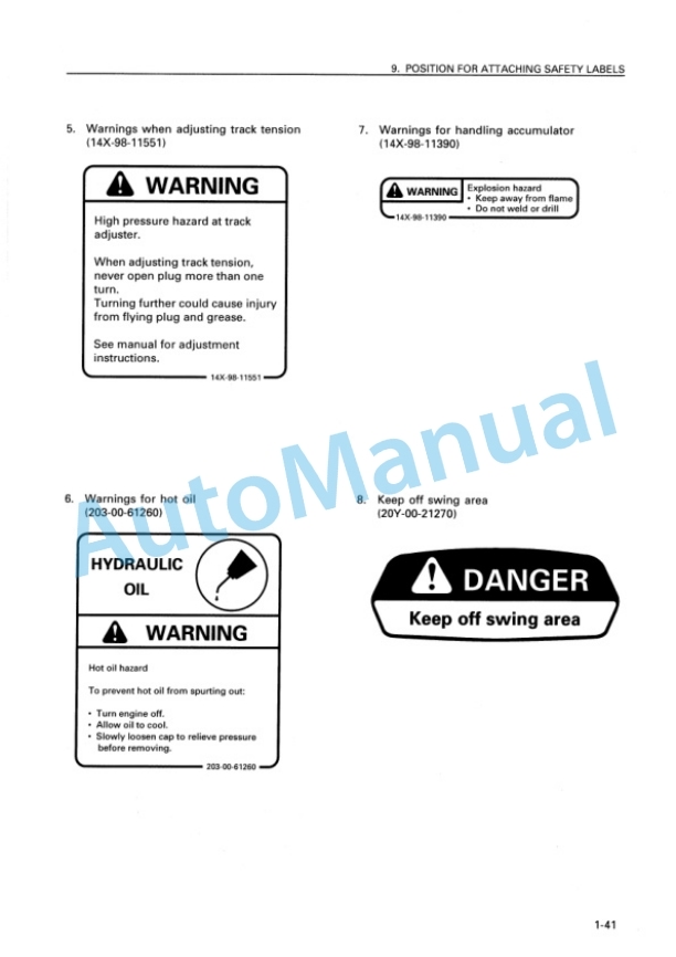 Komatsu PC300-6 Excel, PC300LC-6 Excel Hydraulic Excavator Operation and Maintenance Manual SEAM009202 2 Komatsu PC300-6 Excel, PC300LC-6 Excel Hydraulic Excavator Operation and Maintenance Manual SEAM009202 - Image 2