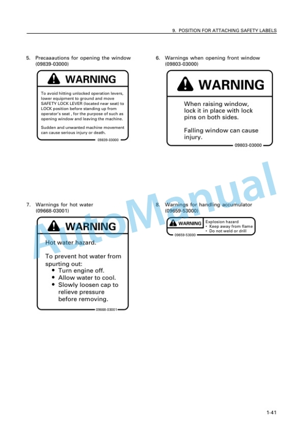 Komatsu PC300-6 Excel, PC300LC-6 Excel Hydraulic Excavator Operation and Maintenance Manual SEAM009204T 2 Komatsu PC300-6 Excel, PC300LC-6 Excel Hydraulic Excavator Operation and Maintenance Manual SEAM009204T - Image 2