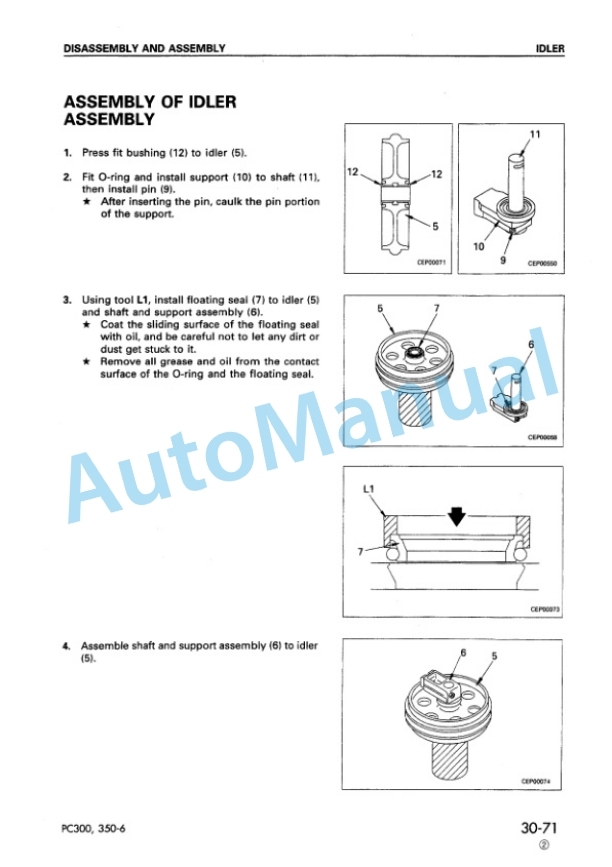 Komatsu PC300-6, PC300LC-6, PC350-6, PC350LC-6 Hydraulic Excavator Shop Manual SEBM014307 5 Komatsu PC300-6, PC300LC-6, PC350-6, PC350LC-6 Hydraulic Excavator Shop Manual SEBM014307 - Image 5