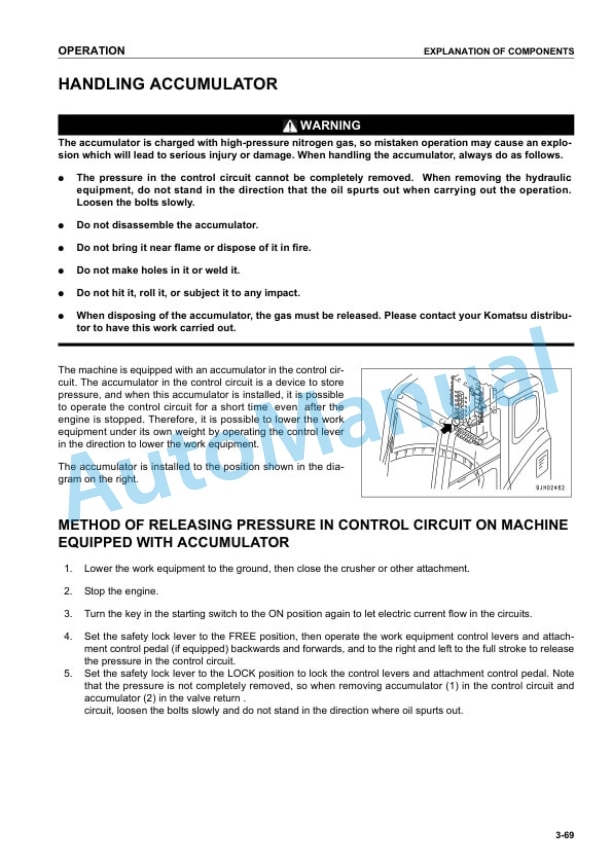 Komatsu PC300-7, PC300LC-7, PC350-7, PC350LC-7 Galeo Hydraulic Excavator Operation and Maintenance Manual SEAM044200T 3 Komatsu PC300-7, PC300LC-7, PC350-7, PC350LC-7 Galeo Hydraulic Excavator Operation and Maintenance Manual SEAM044200T - Image 3
