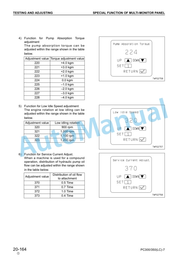 Komatsu PC300-7, PC300LC-7, PC350-7, PC350LC-7 Hydraulic Excavator Shop Manual SEBM025811 3 Komatsu PC300-7, PC300LC-7, PC350-7, PC350LC-7 Hydraulic Excavator Shop Manual SEBM025811 - Image 3
