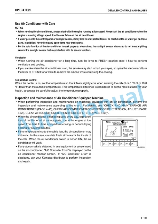 Komatsu PC300-8, PC300LC-8, PC350-8, PC350LC-8 Hydraulic Excavator Operation and Maintenance Manual PEN00850-00 3 Komatsu PC300-8, PC300LC-8, PC350-8, PC350LC-8 Hydraulic Excavator Operation and Maintenance Manual PEN00850-00 - Image 3