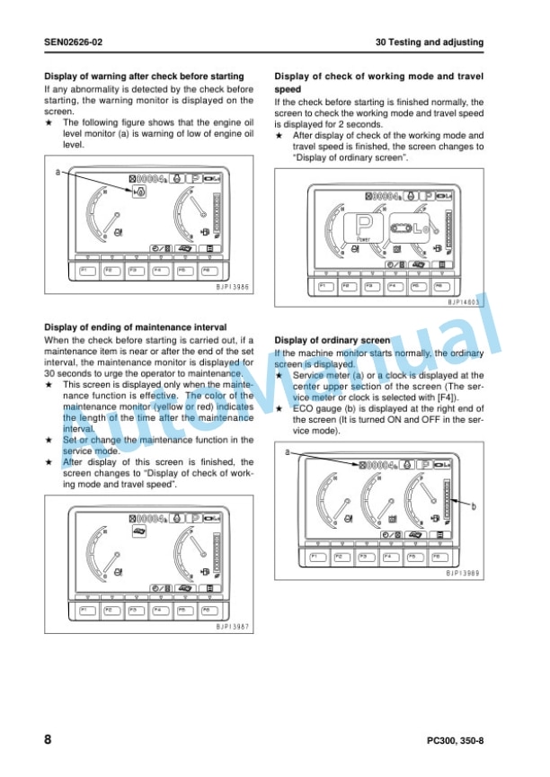 Komatsu PC300-8, PC300LC-8, PC350-8, PC350LC-8 Hydraulic Excavator Shop Manual SEN01983-07 3 Komatsu PC300-8, PC300LC-8, PC350-8, PC350LC-8 Hydraulic Excavator Shop Manual SEN01983-07 - Image 3