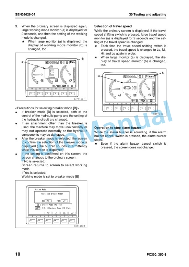 Komatsu PC300-8, PC300LC-8, PC350-8, PC350LC-8 Hydraulic Excavator Shop Manual SEN01983-20 3 Komatsu PC300-8, PC300LC-8, PC350-8, PC350LC-8 Hydraulic Excavator Shop Manual SEN01983-20 - Image 3