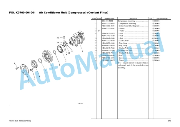 Komatsu PC300-8M0 Hydraulic Excavator Parts Manual FENC0079-00 3 Komatsu PC300-8M0 Hydraulic Excavator Parts Manual FENC0079-00 - Image 3