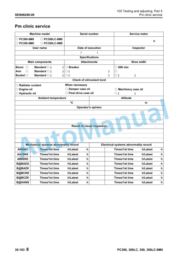 Komatsu PC300-8M0, PC300LC-8M0, PC350-8M0, PC350LC-8M0 Hydraulic Excavator Shop Manual SEN06257-C6 3 Komatsu PC300-8M0, PC300LC-8M0, PC350-8M0, PC350LC-8M0 Hydraulic Excavator Shop Manual SEN06257-C6 - Image 3
