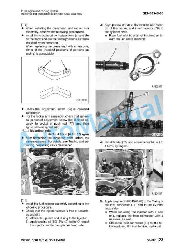 Komatsu PC300-8M0, PC300LC-8M0, PC350-8M0, PC350LC-8M0 Hydraulic Excavator Shop Manual SEN06257-C6 5 Komatsu PC300-8M0, PC300LC-8M0, PC350-8M0, PC350LC-8M0 Hydraulic Excavator Shop Manual SEN06257-C6 - Image 5