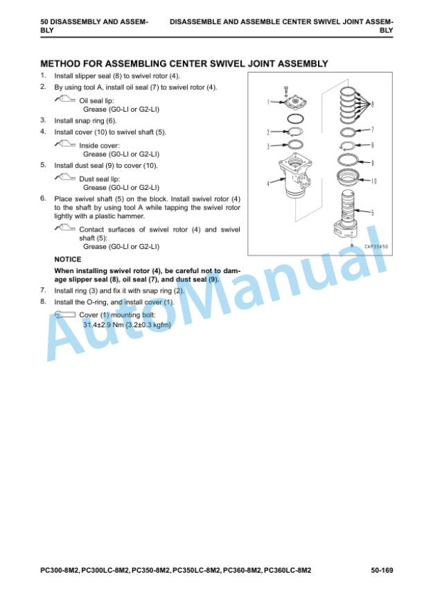 Komatsu PC300-8M2, PC300LC-8M2, PC350-8M2, PC350LC-8M2, PC360-8M2, PC360LC-8M2 Hydraulic Excavator Shop Manual SEN06931-02 5 Komatsu PC300-8M2, PC300LC-8M2, PC350-8M2, PC350LC-8M2, PC360-8M2, PC360LC-8M2 Hydraulic Excavator Shop Manual SEN06931-02 - Image 5