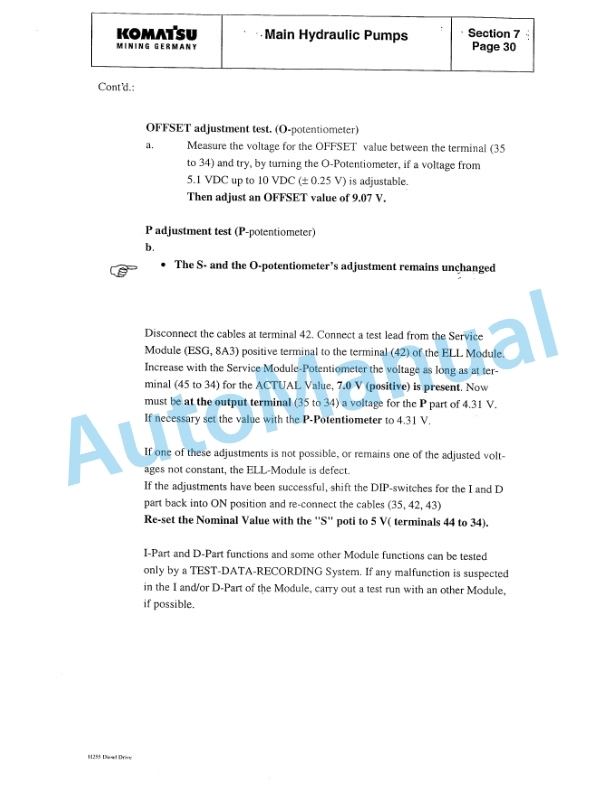Komatsu PC3000-1 Hydraulic Mining Shovel Shop Manual SMPC30006171 3 Komatsu PC3000-1 Hydraulic Mining Shovel Shop Manual SMPC30006171 - Image 3