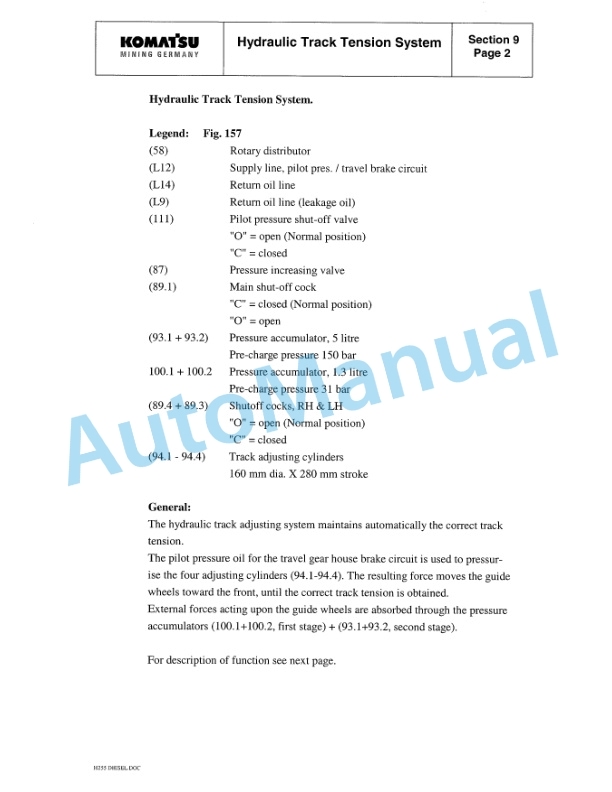Komatsu PC3000-1 Hydraulic Mining Shovel Shop Manual SMPC30006171 4 Komatsu PC3000-1 Hydraulic Mining Shovel Shop Manual SMPC30006171 - Image 4