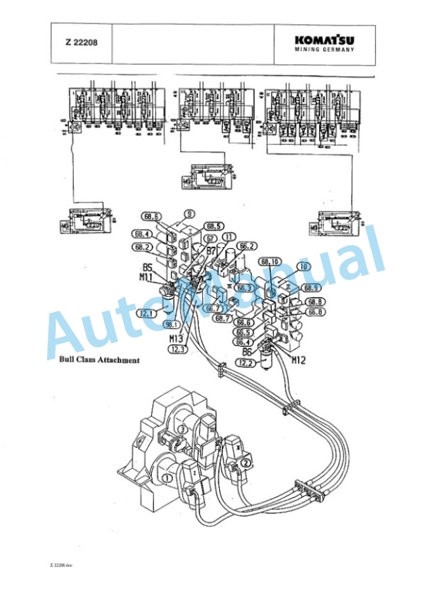 Alternative view of Komatsu PC3000-1 Hydraulic Mining Shovel Shop Manual SMPC30006225