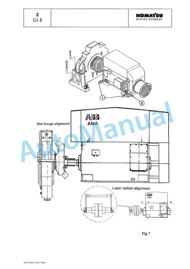 Komatsu PC3000-1E Hydraulic Mining Shovel Service Manual GZEBM06220 2 Komatsu PC3000-1E Hydraulic Mining Shovel Service Manual GZEBM06220-2