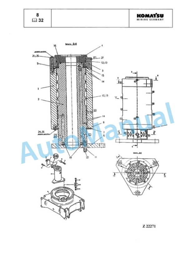 Komatsu PC3000-1E Hydraulic Mining Shovel Service Manual GZEBM06220 4 Komatsu PC3000-1E Hydraulic Mining Shovel Service Manual GZEBM06220-4
