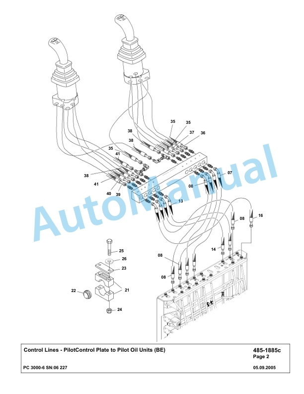 Komatsu PC3000-6 Hydraulic Mining Excavator Parts Manual G06227-3
