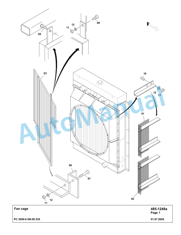 Komatsu PC3000-6 Hydraulic Mining Excavator Parts Manual G06235-2
