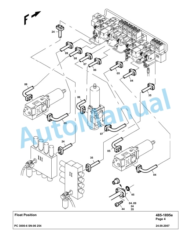 Komatsu PC3000-6 Hydraulic Mining Excavator Parts Manual G06254-3