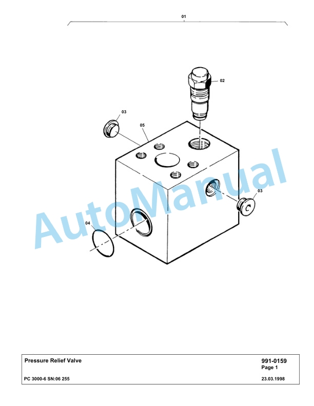 Komatsu PC3000-6 Hydraulic Mining Excavator Parts Manual G06255-5