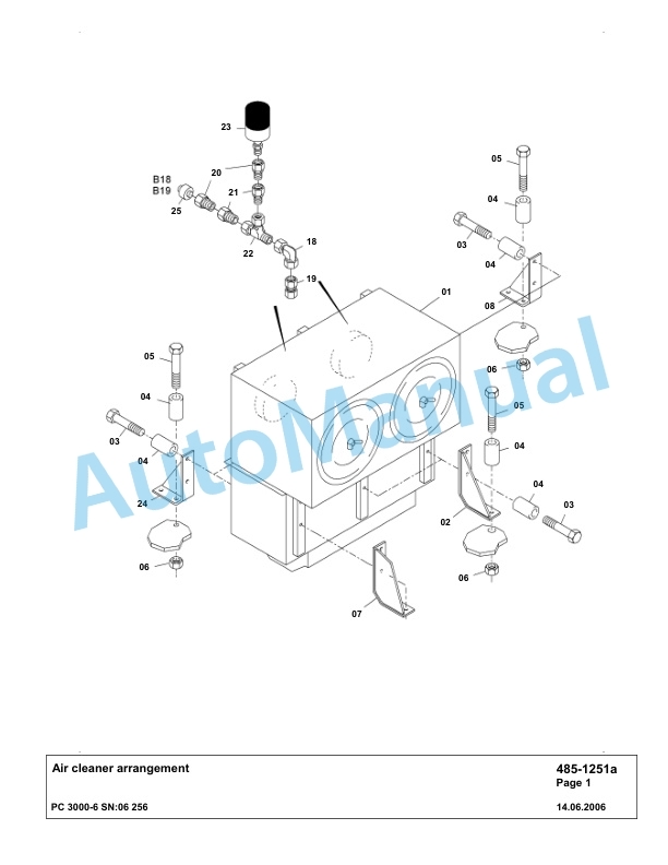 Komatsu PC3000-6 Hydraulic Mining Excavator Parts Manual G06256-2