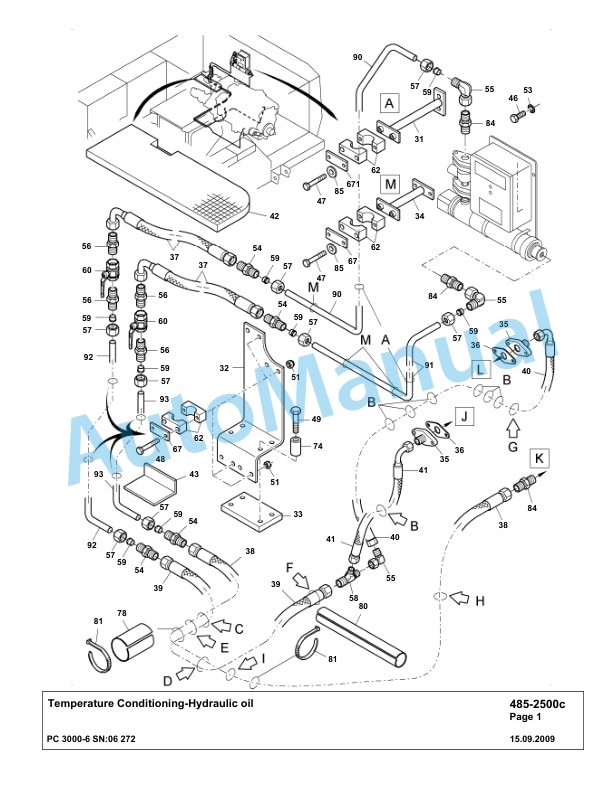 Komatsu PC3000-6 Hydraulic Mining Excavator Parts Manual G06272-4