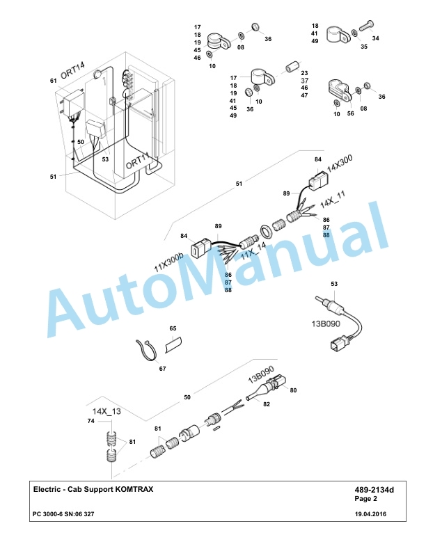 Komatsu PC3000-6 Hydraulic Mining Excavator Parts Manual G06327-4