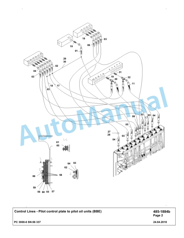 Komatsu PC3000-6 Hydraulic Mining Excavator Parts Manual G06337-2