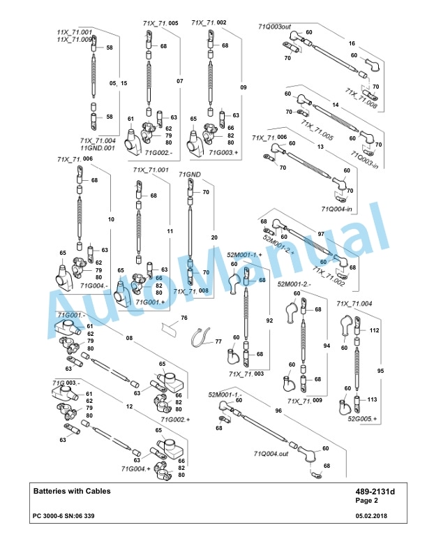 Komatsu PC3000-6 Hydraulic Mining Excavator Parts Manual G06339-4
