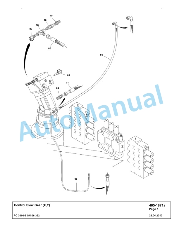 Komatsu PC3000-6 Hydraulic Mining Excavator Parts Manual G06352-2