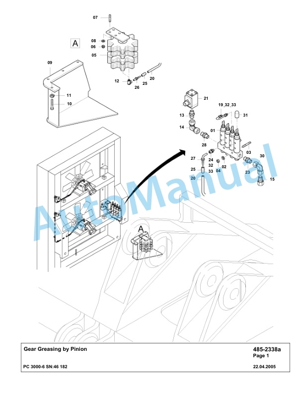 Komatsu PC3000-6 Hydraulic Mining Excavator Parts Manual G46182-4
