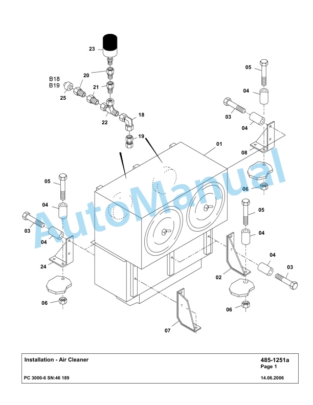 Komatsu PC3000-6 Hydraulic Mining Excavator Parts Manual G46189-2