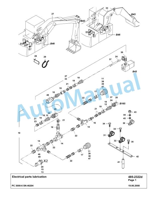 Komatsu PC3000-6 Hydraulic Mining Excavator Parts Manual G46204-4