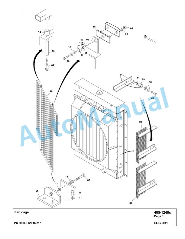 Komatsu PC3000-6 Hydraulic Mining Excavator Parts Manual G46217-2
